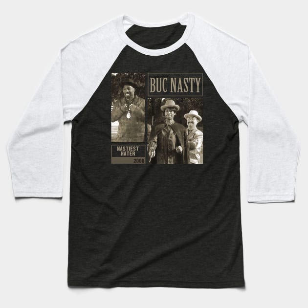 Charlie Murphy buc nasty vintage Baseball T-Shirt by Dami BlackTint